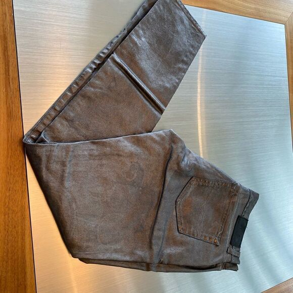 EUC Polo Ralph Lauren Metallic Silver “Tompkins Skinny” Jeans - Picture 1 of 11